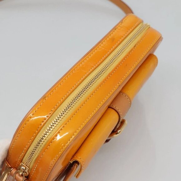 LOUIS VUITTON Monogram Vernis Christy MM Shoulder Bag Jaune - Picture 11 of 16